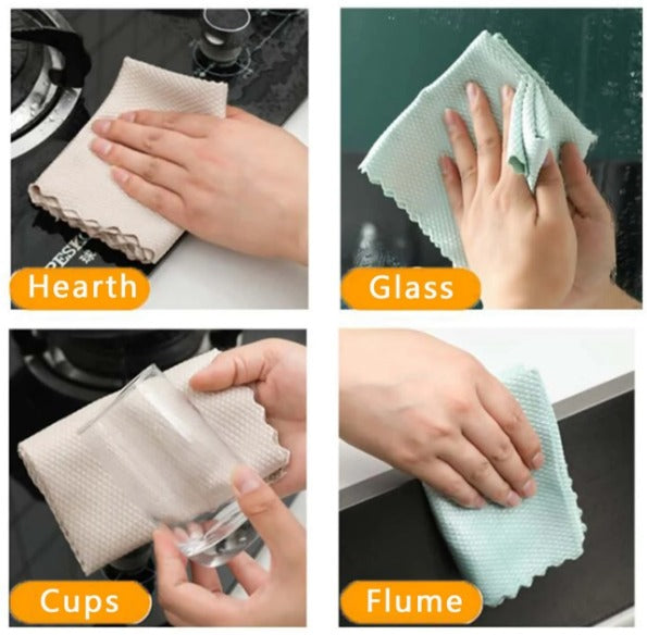 2pcs Random Color Cleaning Towel