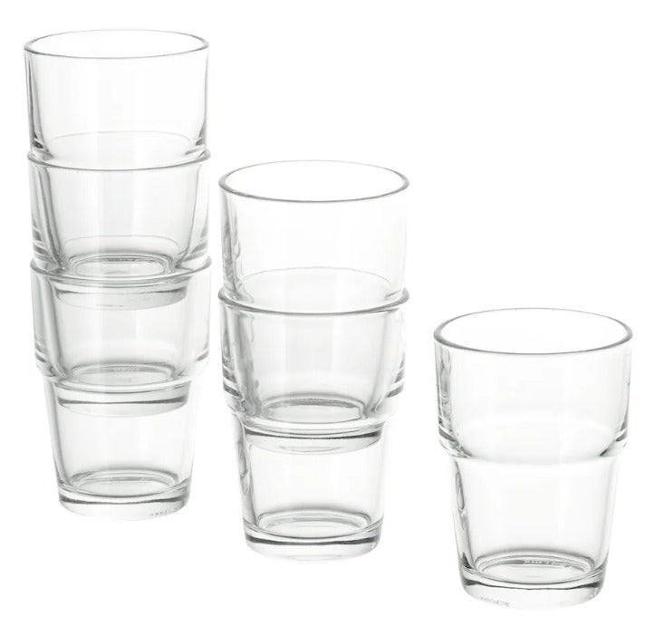 6pcs/set Clear Glass Cup