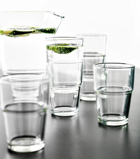 6pcs/set Clear Glass Cup