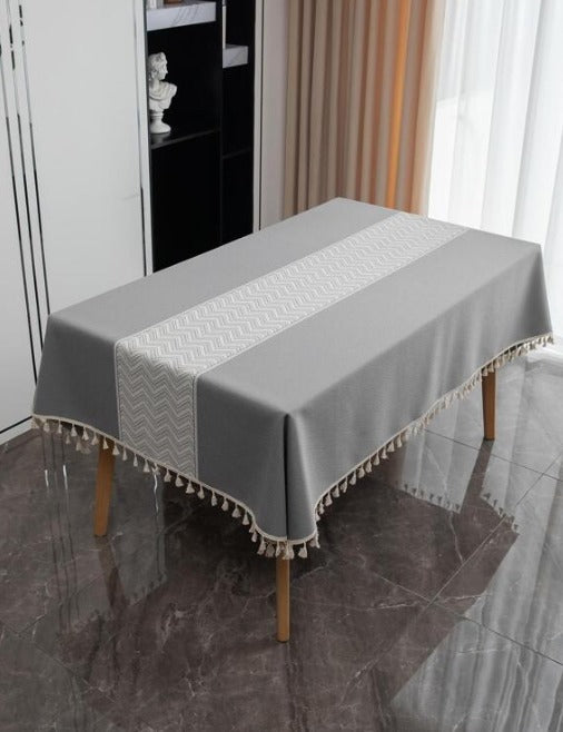 Chevron Jacquard Tablecloth