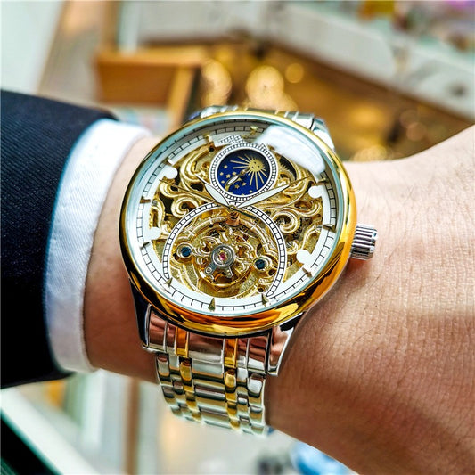 Luminous Hollow Out Fully Automatic Mechanical Watch