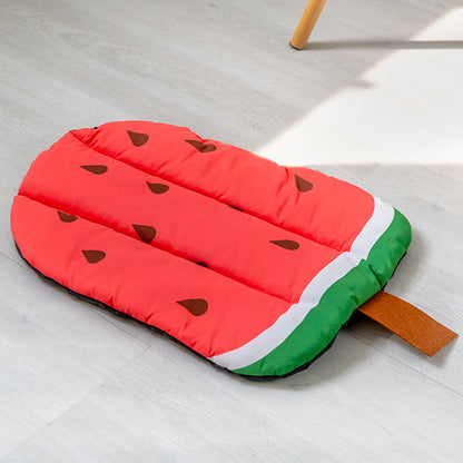 Washable Ice Pad Summer Fruit Pet Beds