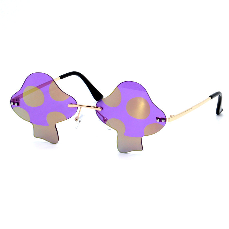 Mushroom Rimless Personality Sunglasses