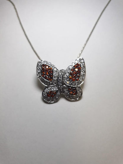Butterfly crystal Necklace