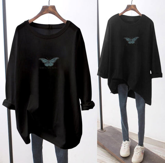 Butterfly Long Sleeve pullover Top