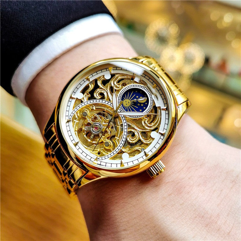 Luminous Hollow Out Fully Automatic Mechanical Watch