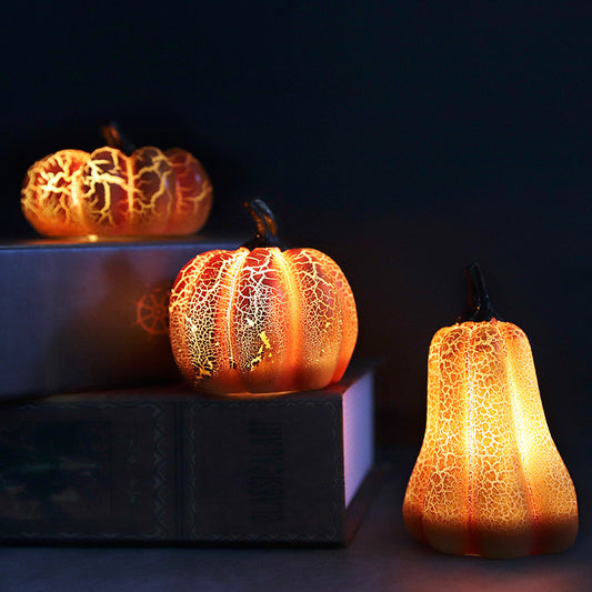 Halloween Pumpkin Lantern LED Candle Lamp