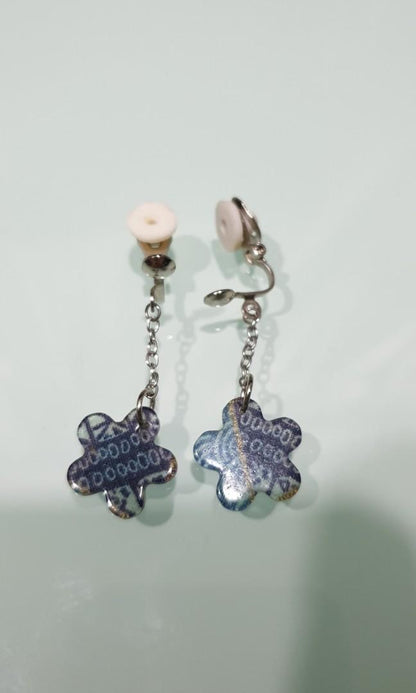 Clip-On Flower Shaped Earrings