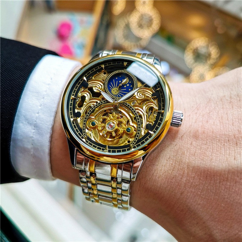 Luminous Hollow Out Fully Automatic Mechanical Watch