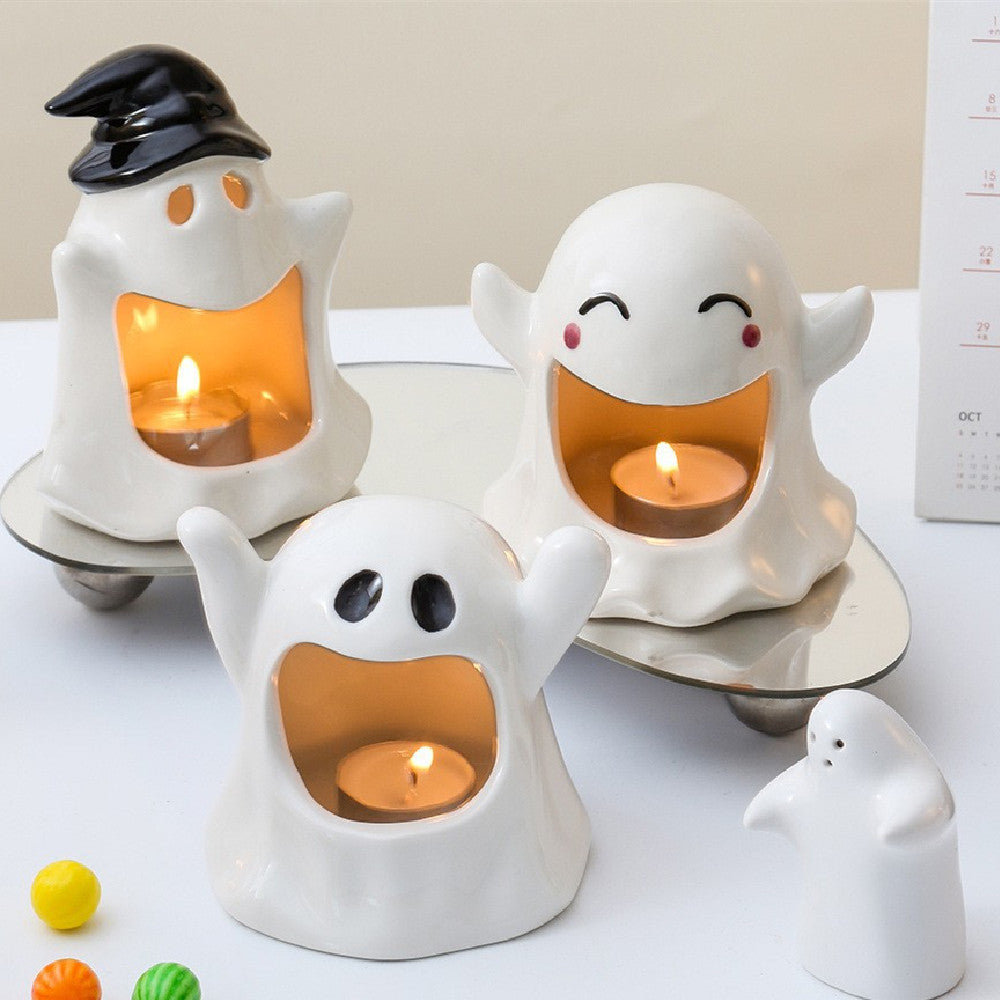 Halloween Ghost Candle Holder Ornaments