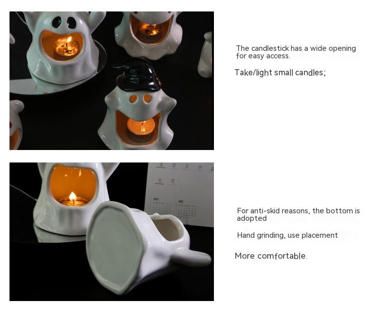 Halloween Ghost Candle Holder Ornaments