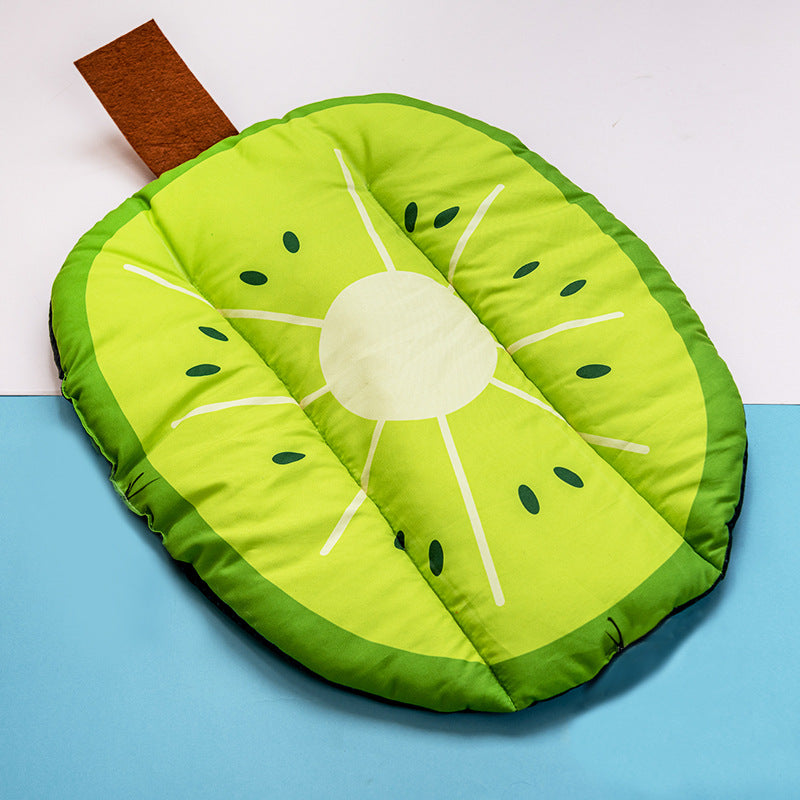 Washable Ice Pad Summer Fruit Pet Beds