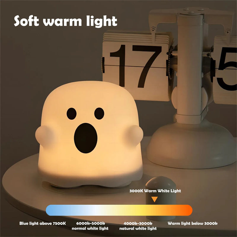 LED Touch Sensor Silicone Bedside Table Lamp For Halloween