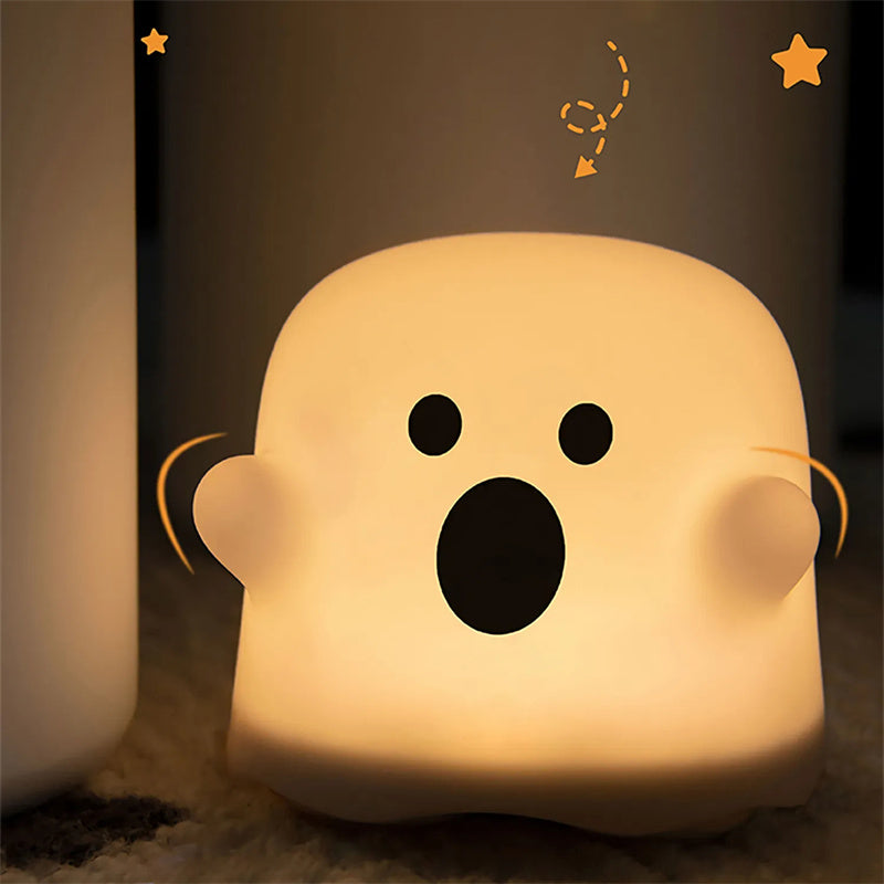 LED Touch Sensor Silicone Bedside Table Lamp For Halloween