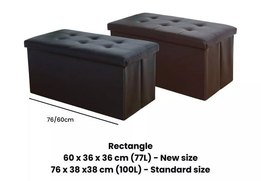 Leather Storage Bench