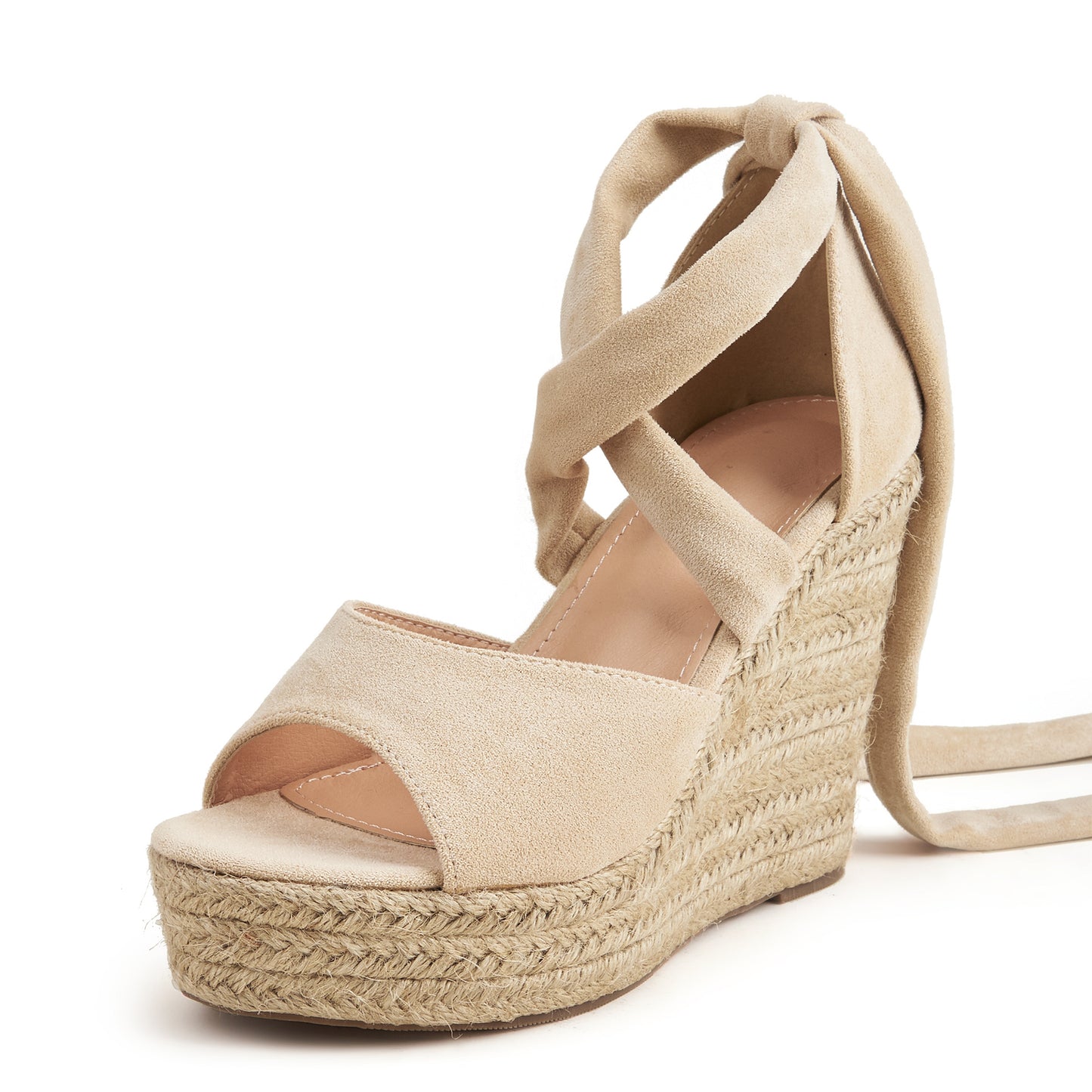 High Heel Hemp Bottom Slope Strap Sandals