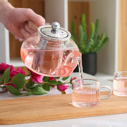 Glass Tea Pot and Cup