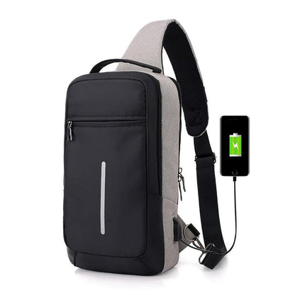 Waterproof Crossbody Anti-theft USB Charging Chest Bag