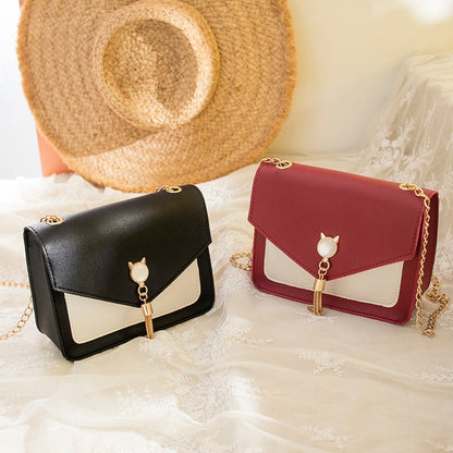 Korean-Style Tassel Pu Shoulder Bag