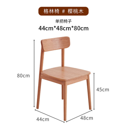 Northern European Japanese solid wood chair